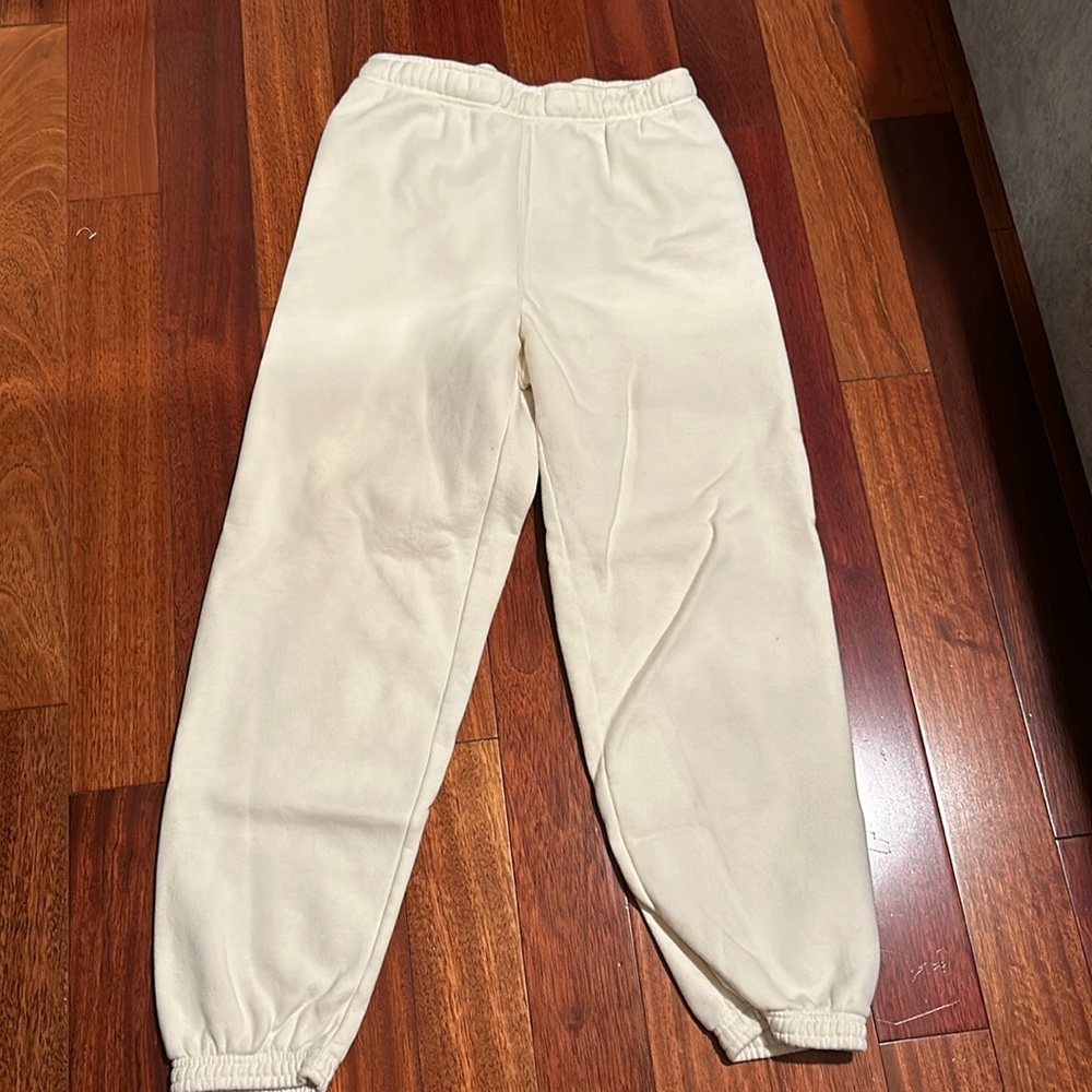 Small Whisper White TNA Mega Sweatpants